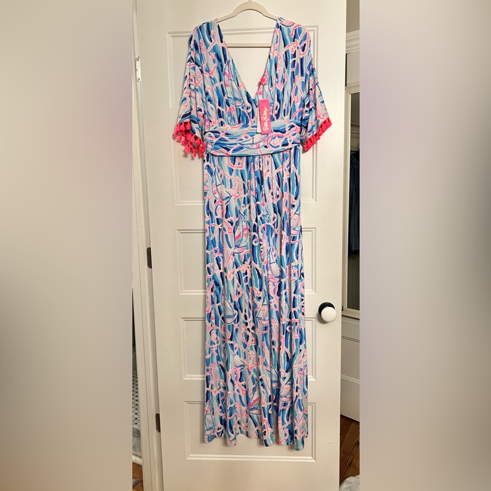 Lily Pulitzer long dress size L NWT